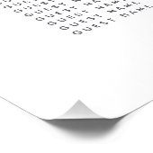 Rust waterverf wereldkaart bruiloft foto afdruk (Hoek)