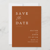 Rust Wedding Photo Save the Dates Save the Date (Voorkant)
