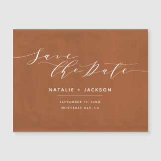 Rust + witte elegante bruiloft behalve de datum