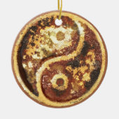 Rust Yin Yang Keramisch Ornament (Voorkant)