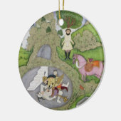 Rustam die de Witte Maan doodde, illustratie van Keramisch Ornament (Links)