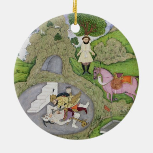 Rustam die de Witte Maan doodde, illustratie van Keramisch Ornament (Achterkant)