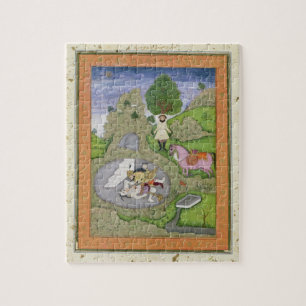 Rustam die de Witte Maan doodde, illustratie van Legpuzzel