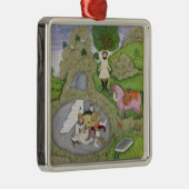 Rustam die de Witte Maan doodde, illustratie van Metalen Ornament (Rechts)