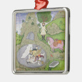 Rustam die de Witte Maan doodde, illustratie van Metalen Ornament (Links)