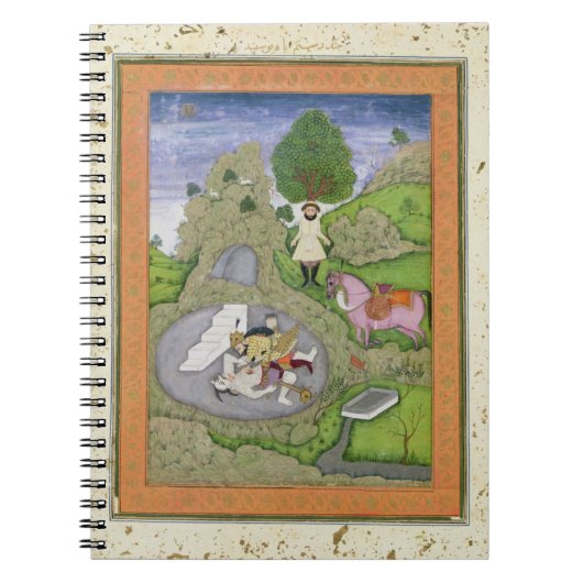 Rustam die de Witte Maan doodde, illustratie van Notitieboek (Voorkant)