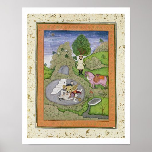 Rustam die de Witte Maan doodde, illustratie van Poster (Voorkant)