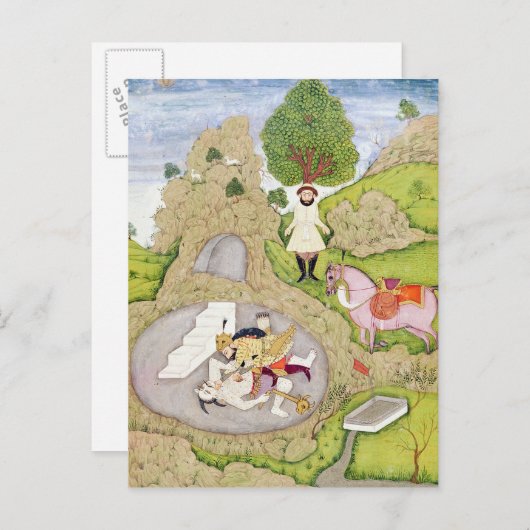 Rustam doodt de Witte Demon Briefkaart (Voorkant / Achterkant)