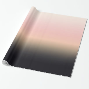  RustBlack tot Roze gradiënt Ombre Cadeaupapier