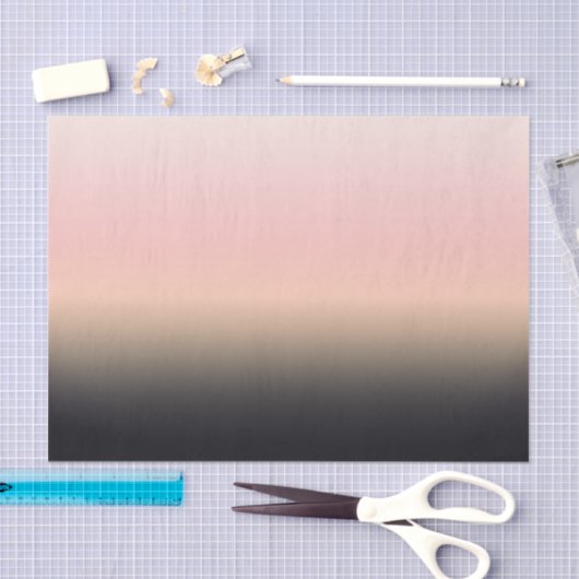 RustBlack tot Roze gradiënt Ombre Tissuepapier (Craft)