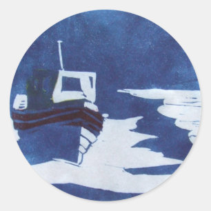 rustboot ronde sticker