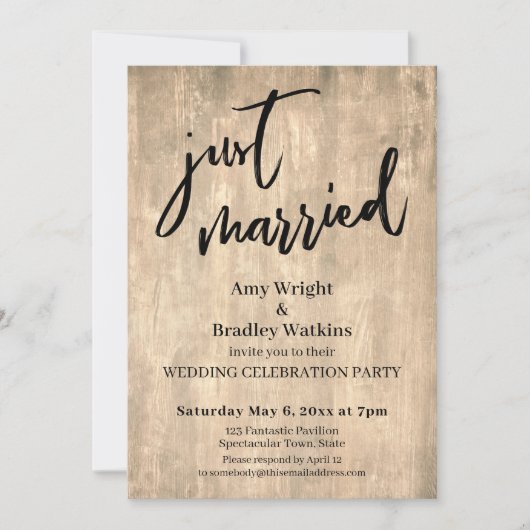 Rustbruin hout kaart (Voorkant)