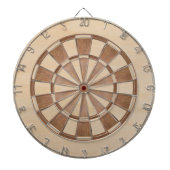 Rustbruin hout klassieker dartbord (Voorkant)