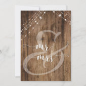 Rustbruin hout & lichten Feest met ons Kaart (Achterkant)