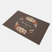 Rustbruine herfstbladeren Fijne Thanksgiving  Deurmat (Schuin)