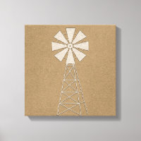 Rustbruine Kraft boerderij windmolen landelijk mod