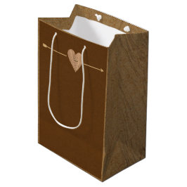 Rustbruine Kraft Hart Pijl Bosrijk Medium Cadeauzakje