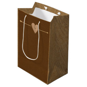 Rustbruine Kraft Hart Pijl Bosrijk Medium Cadeauzakje