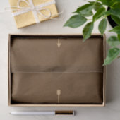 Rustbruine Kraft Hart Pijl Bruidsuitvaart Tissuepapier (Geschenk)