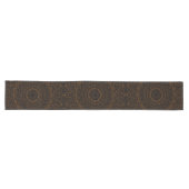 Rustbruine Mandala met Westerse Charme Lange Tafelloper (Horizontaal)