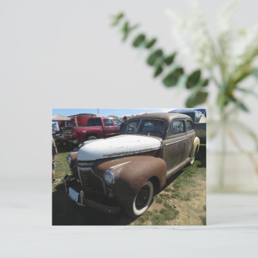 Rustbucket Car Briefkaart (Staand voorkant)