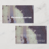 Rustd, corrosief metaal, textuur aangepast visitekaartje (Voorkant / Achterkant)