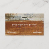 Rustd, corrosief metaal, textuur aangepast visitekaartje (Achterkant)