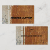 Rustd, corrosief metaal, textuur aangepast visitekaartje (Voorkant / Achterkant)