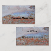 Rustd, corrosief metaal, textuur aangepast visitekaartje (Voorkant / Achterkant)