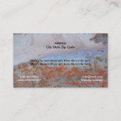 Rustd, corrosief metaal, textuur aangepast visitekaartje (Achterkant)