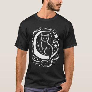 Ruste Kat Lotus Bloem Yoga Mindfulness T-shirt _1