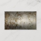 ruste metalen visitekaartje (Achterkant)