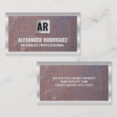 Rusted Background | Metaalgrens Visitekaartje (Voorkant / Achterkant)