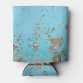 Rusted Blue Metal: gestructureerde muur. Blikjeskoeler (Voorkant)