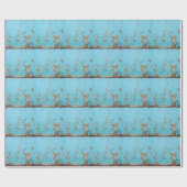 Rusted Blue Metal: gestructureerde muur. Cadeaupapier (Vlak)