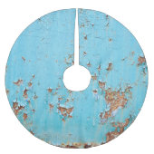 Rusted Blue Metal: gestructureerde muur. Kerstboom Rok (Voorkant)