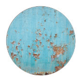Rusted Blue Metal: gestructureerde muur. Snijplank (Voorkant)