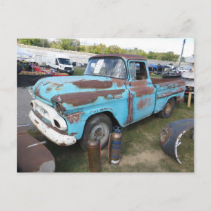 Rusted Blue Truck Briefkaart