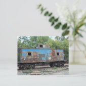Rusted Caboose Briefkaart (Staand voorkant)