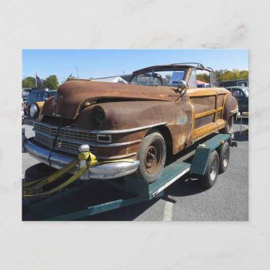 Rusted Car Briefkaart (Voorkant)