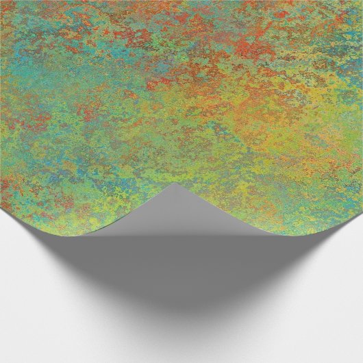 Rusted Copper Rustic Design Cadeaupapier (Hoek)