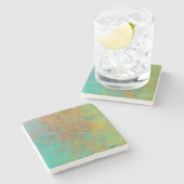 Rusted Copper Stenen Onderzetter (Zijkant)