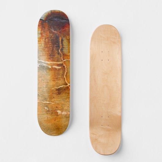 Rusted Grey Concrete Urban Textured Abstact Persoonlijk Skateboard (Voorkant)