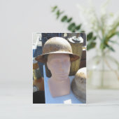 Rusted Helmet Briefkaart (Staand voorkant)