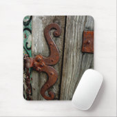 Rusted Hinge Wood Grain Mousepad Muismat (Met muis)
