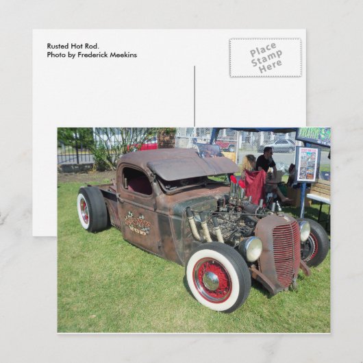 Rusted Hot Rod Briefkaart (Voorkant / Achterkant)