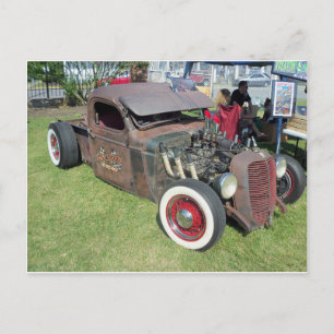 Rusted Hot Rod Briefkaart