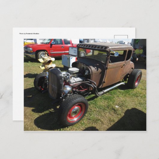 Rusted Hot Rod Briefkaart (Voorkant / Achterkant)
