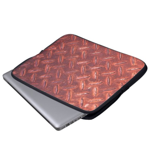 Rusted iron plate laptop sleeve (Voorkant onderkant)