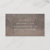 Rusted Metal Achtergrond Visitekaartje (Achterkant)